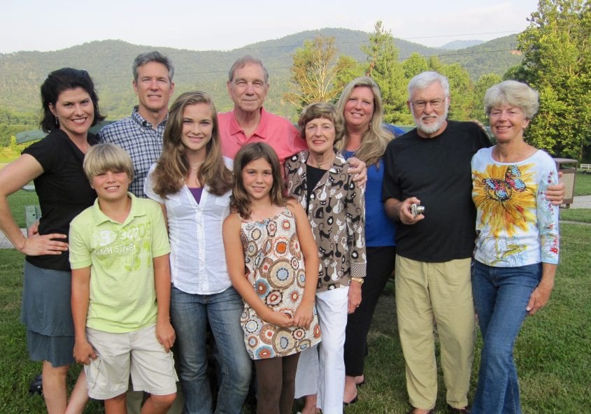 Grimsley family in the North Carolina mountains